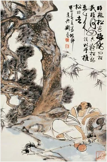 刘旦宅 稼轩词意 立轴67×44cm
