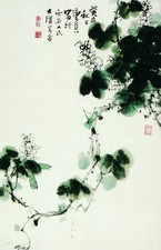 康师尧 1983年作 花鸟贝虫 立轴