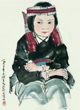 陈忠志 1963年作 写生人物 镜心