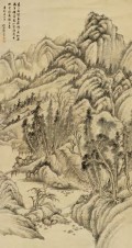 张培敦 辛卯（1831年） 山水 立轴
