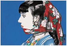 史国良 少女 镜心28×40.5cm