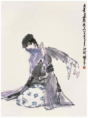 史国良 1986年作 舞蹈人物 立轴92×68cm