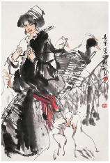 史国良 人物 立轴68×46cm