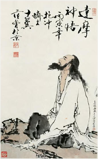 范曾 达摩神悟 立轴109×66cm