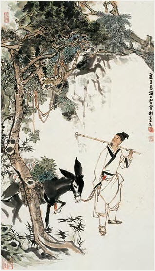 刘旦宅 高士图 立轴86×49.5cm