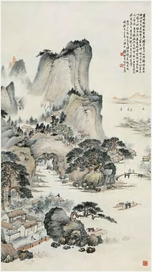 钱松喦 林屋幽栖图 轴144×80.5cm