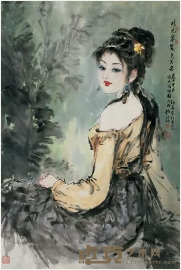 白伯骅 晴光寒翠见天姿 镜心 98×66cm