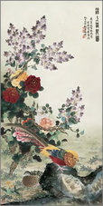 金鸿均 花鸟 立轴