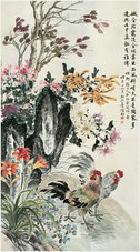 陆抑非 大吉图 立轴