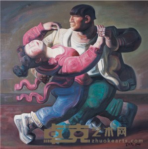 宫立龙 2006年作 华尔滋舞步 100×100cm