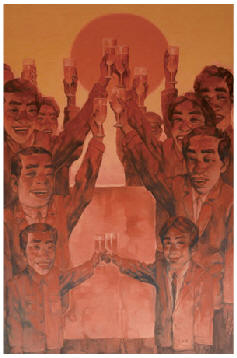苏新平 2002年作 干杯240×160cm