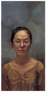范勃 2006年作 少女肖像72×35cm