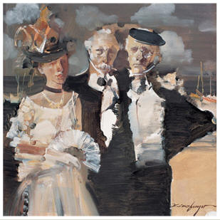 俞晓夫 朋友59×58cm