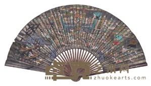 水浒一百单八将成扇 成扇 长56cm