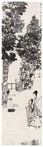傅抱石 甲申（1944年）作 洗桐图 立轴