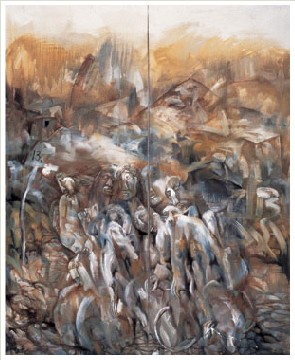 陈宇飞 1993年作 ON THE WAY180×146cm