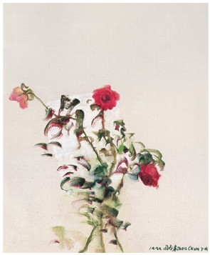 周春芽 1999年作 花75×58cm