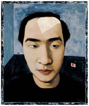 张晓刚 1993年作 弟弟的肖像100×84cm
