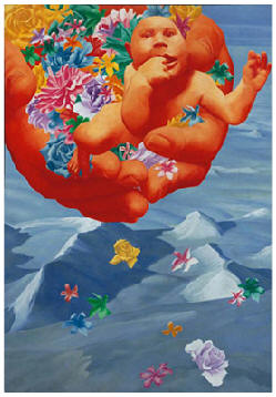 方力钧 2002年作 2002.10.10.130×90cm