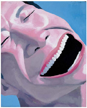 岳敏君 1996年作 No.1625.5×20.5cm