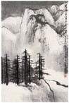 黄纯尧 银装世界图 镜心