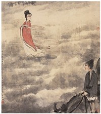 傅抱石 甲申（1944年）作 七夕 立轴