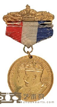 1911年大英帝国国王乔治五世加冕纪念章一枚 