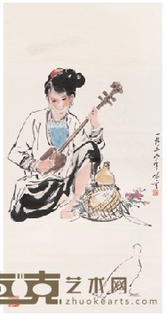 宋吟可 少女 70×37cm