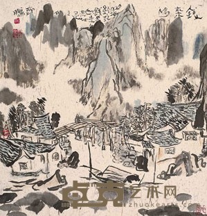 齐鹏 钱来山 76×22cm