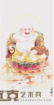 李唐 弥勒佛 88×44cm