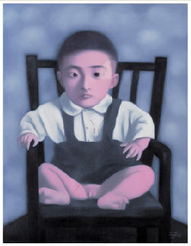 张晓刚 1997年作 粉红男孩129×100cm