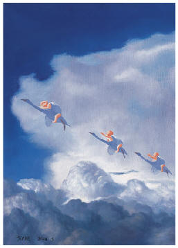 方力钧 2004年作 小天使70×50cm