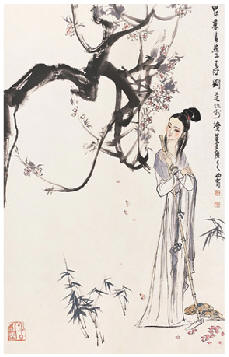 刘旦宅 燕子来时 立轴96×60cm