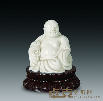 民国 德化瓷弥勒佛座像 高7.5cm