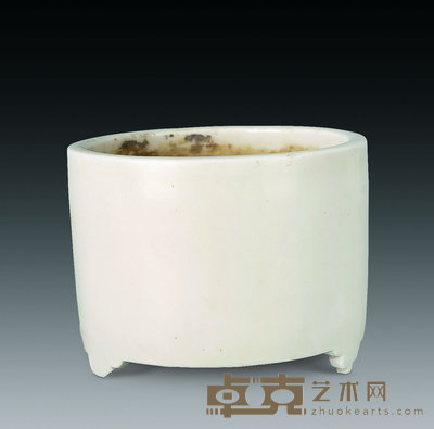 清 德化瓷三足炉 高8.2cm;直径10.8cm