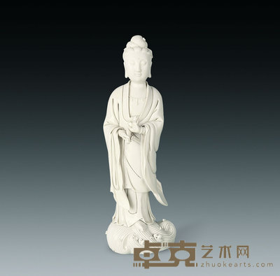 民国 德化瓷观音立像 高31.5cm