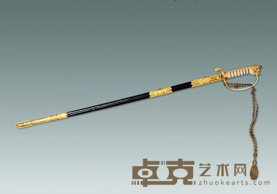 十九世纪 英国海军佩剑 长97.5cm