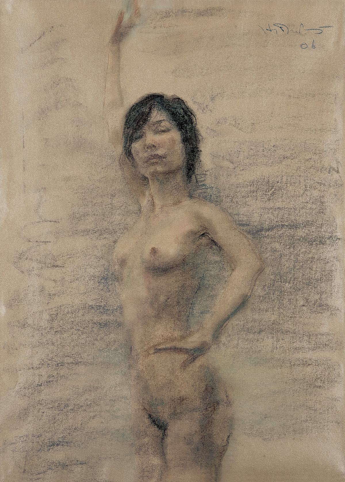 何多苓 2006年作 裸女54×38cm