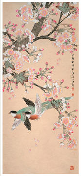 喻继高 花鸟 立轴112×50cm