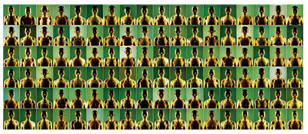 王劲松 2005年作 图片 气血图像(108幅)127×302cm