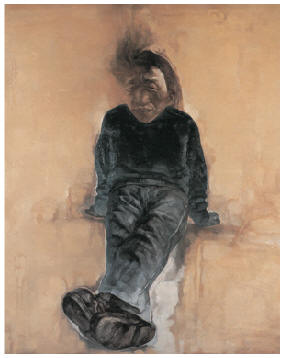 苏新平 2002年作 自画像习作190×160cm