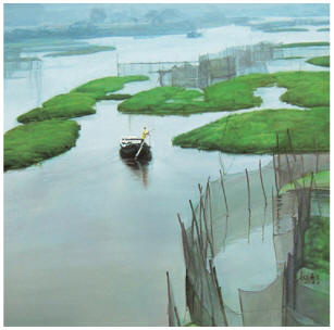 项春生 太湖之春80×80cm