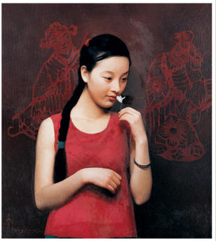 王沂东 2005年作 心愿71.3×63.5cm