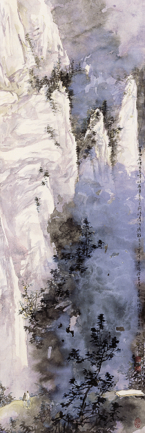 熊宜中 2004年作 蓄雨含烟 立轴