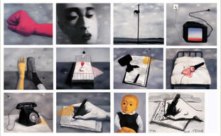 张晓刚 2006年作 《失忆与记忆》张晓刚版画集56×76cm