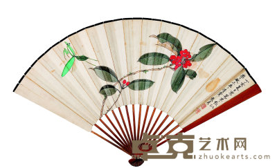 俞致貞（近代）  花卉草蟲 18×51  cm