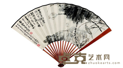 陳定山(現代) 荷花 19×51 cm