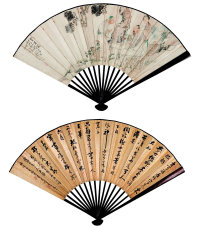 钱慧安（1833—1911）  赏菊图