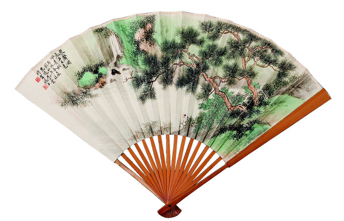 尤小云（近代）  山水