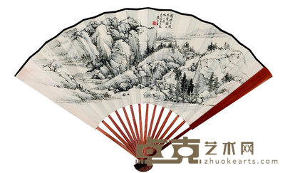 楼辛壶(1880-1950) 山水 20×54 cm